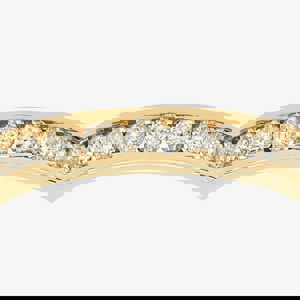 T. H. Baker 9ct Yellow Gold 0.50ct Diamond Channel Set Half Eternity Ring PR03633Y