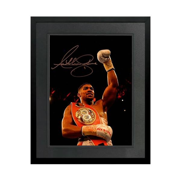 Anthony Joshua Signed 16x12 Image Deluxe Mount Frame