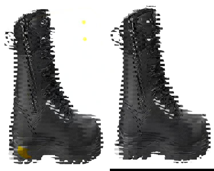 Himalayan Mens 8" Vibram Side-Zip Safety Non-Metallic Ankle Boots