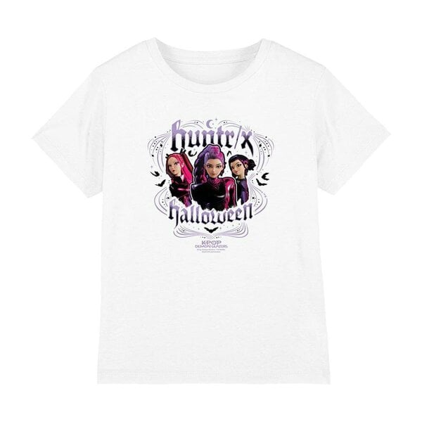 K-Pop Demon Hunters Childrens/Kids Huntrix Halloween T-Shirt - White