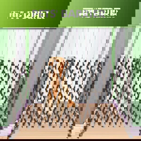 Security Gate Pet Baby Metal Barrier Garden Indoor Outdoor Expandable  3.3M