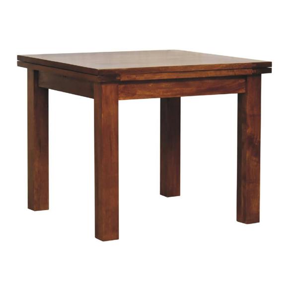 Artisan Furniture Solid Wood Chestnut Butterfly Dining Table