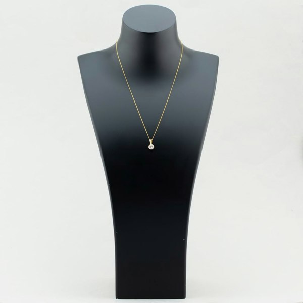 T. H. Baker 9ct Yellow Gold Cubic Zirconia Necklace 1.61.3852