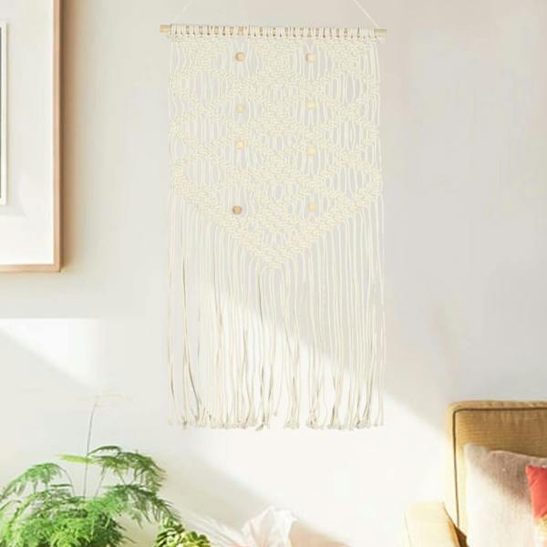 Berkfield Macrame Wall Hanger 40x80 cm Cotton