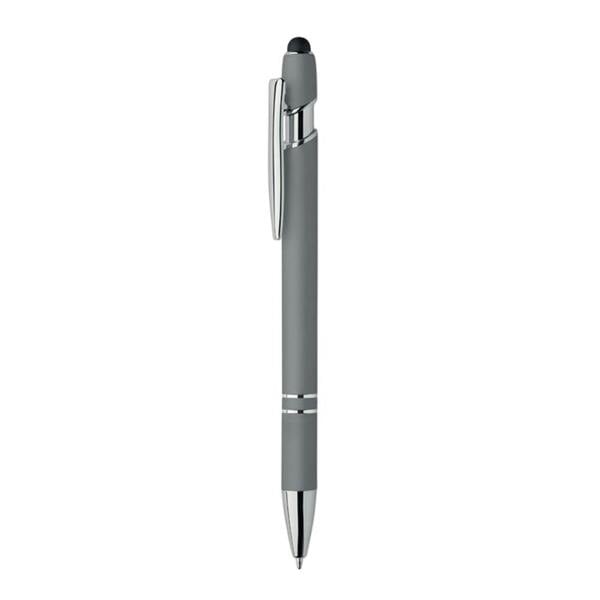 MidOcean Siparo Recycled Aluminium Stylus Pen - Stone Grey - 