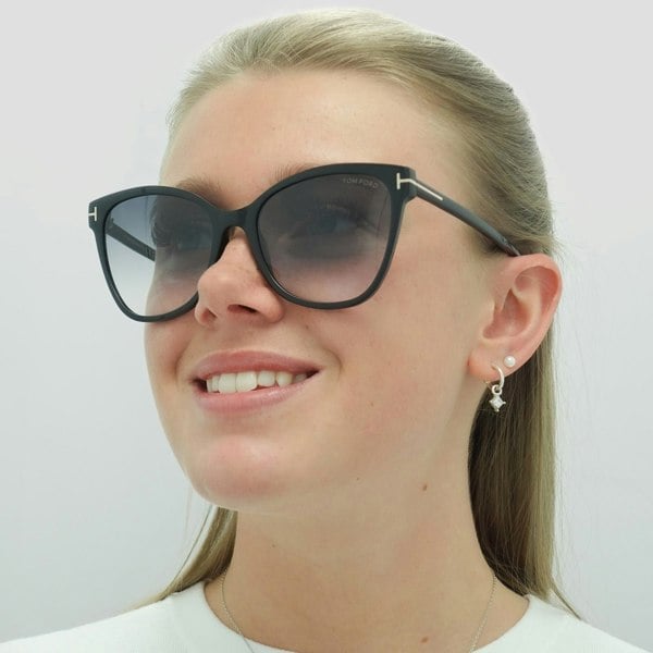 Tom Ford Sunglasses Ani FT0844 01B Shiny Black Grey Gradient