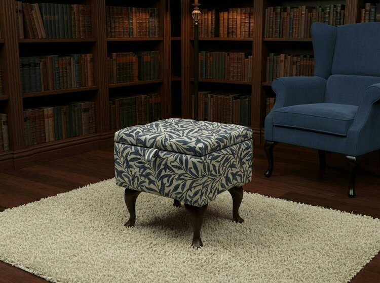 ISTOOLS Premium Storage Ottoman Bench – Multicolour Coffee Table - 19 x 17 Inches (48 x 43cm)