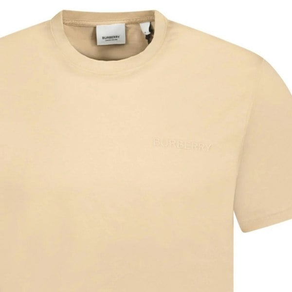 Burberry Monotone Logo Beige T-Shirt L