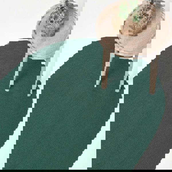 HOMESCAPES Handmade Woven Braided Rug