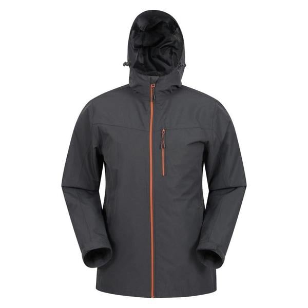 Mountain Warehouse Mens Brisk Extreme Waterproof Jacket - Dark Grey - 