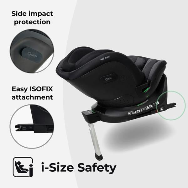 My Babiie MBCS400 Group 0+/1/2/3 iSize Car Seat - Black
