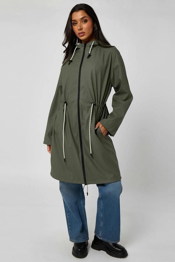 Urban Bliss Fishtail Rubberised Raincoat