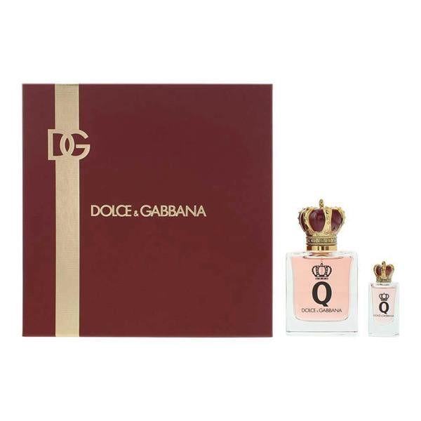 Dolce & Gabbana Q Eau de Parfum 50ml + Eau de Parfum 5ml Mini Gift Set for Her