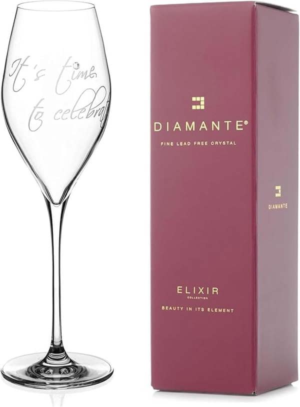 It's Time to Celebrate Novelty Prosecco Glass - Single Glass