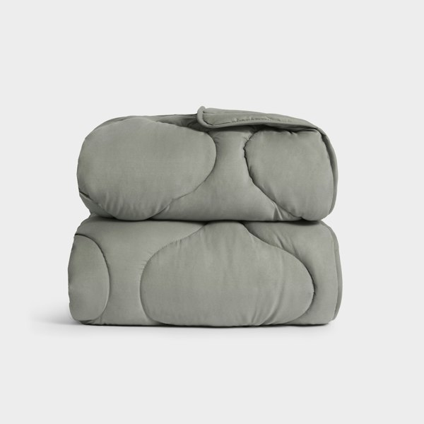 Ethical Bedding Quilted Snuggle Blanket - Grey