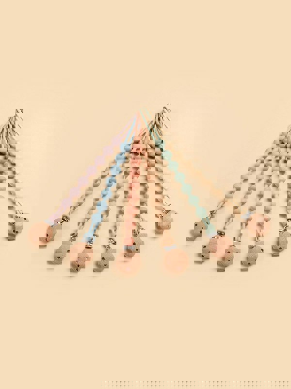 Bloom Bambini Baby Pacifier Clip and Teether in Pink