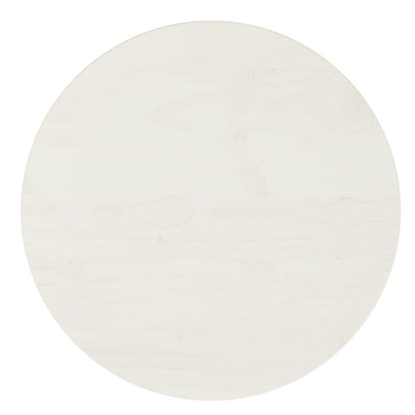 Berkfield Table Top White �_�”�_40x2.5 cm Solid Wood Pine