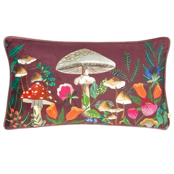 Wylder Nature Wild Gardens Mushroom Cushion Cover - Multicoloured