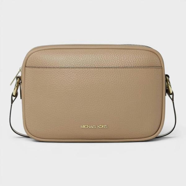 Michael Kors Jet Set Travel Leather Camera Bag Camel