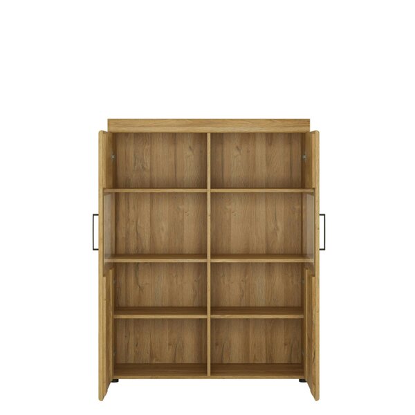 Wyld Haus LarkwoodLow Wide 2 Door Grandson Oak Display Cabinet