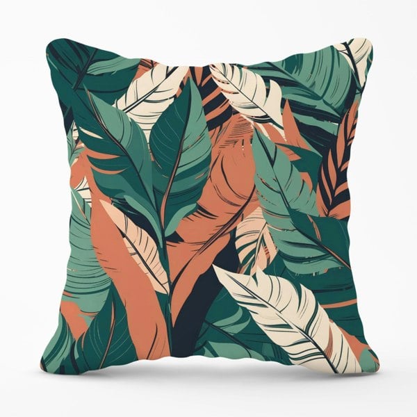 Warren Reed Autumn Tropical Leaves Cushions