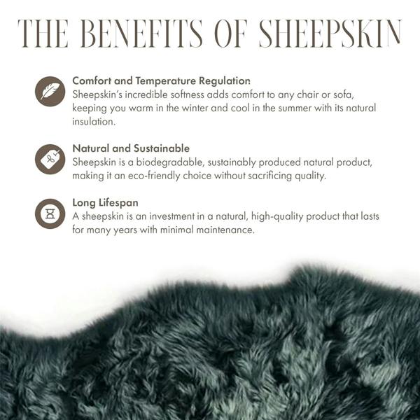 Infinity Leather Genuine Sheepskin Double Natural Fluffy Silky Soft Real Wool Rug