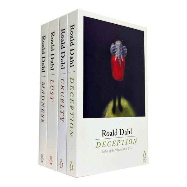 Michael Joseph Roald Dahl 4 Books Collection Set (Deception, Madness, Cruelty, Lust)