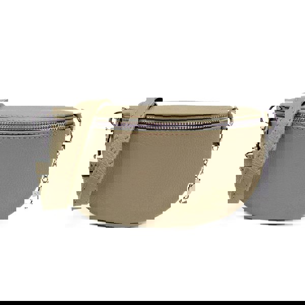 Kitise Italian Real Leather Bum Bag Style Crossbody Bag