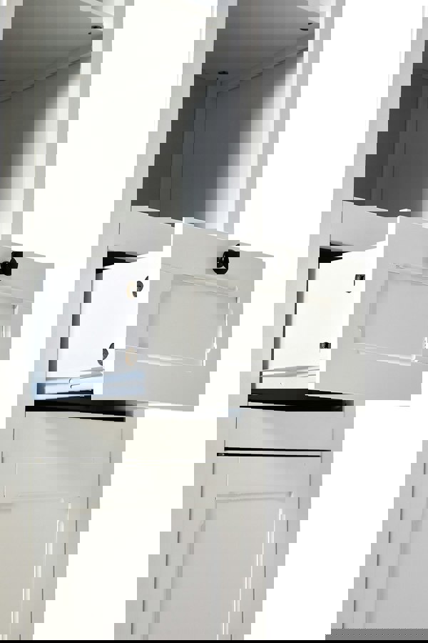 Living and Home 3 Tier Freestanding Tall Bathroom Storage Cabinet