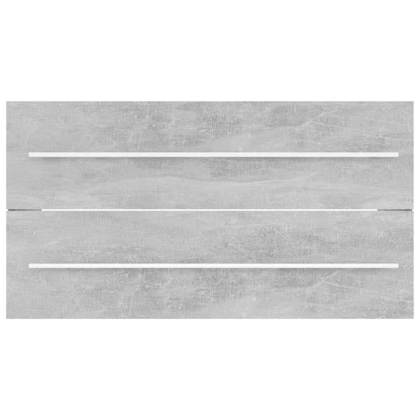 Berkfield 2 Piece Bathroom Furniture Set Concrete Grey Engineered Wood
