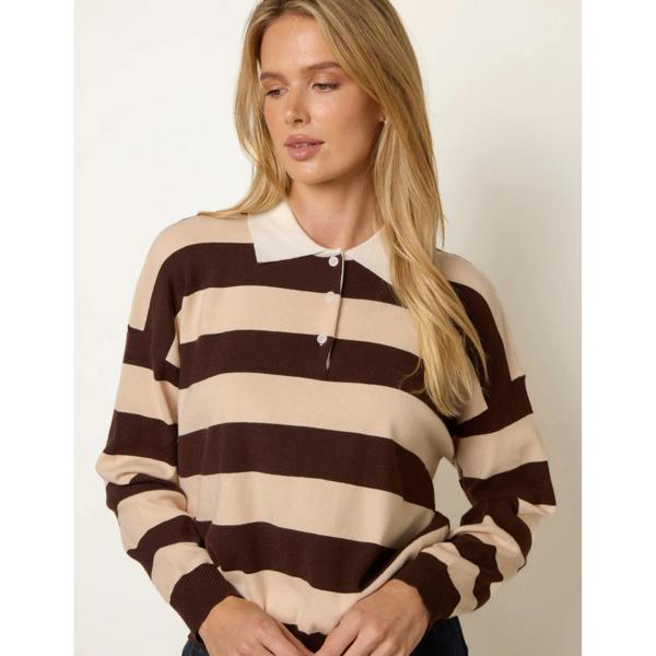 Blue Vanilla Striped Long Sleeve Jumper