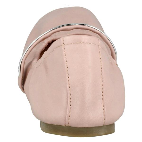 Spot On Ladies Spot On Rouched Topline Flat Ballerinas F80270