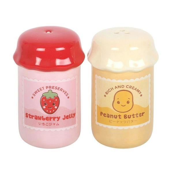 Kingsbury Gifts Peanut Butter and Jelly Ceramic Salt & Pepper Shakers