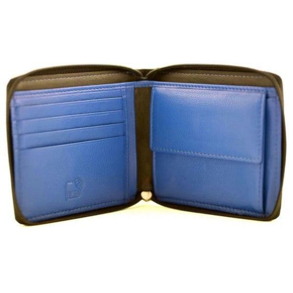 Mala Leather Hudson Zip Around Wallet – RFID Protected Soft Leather With Coin Pocket