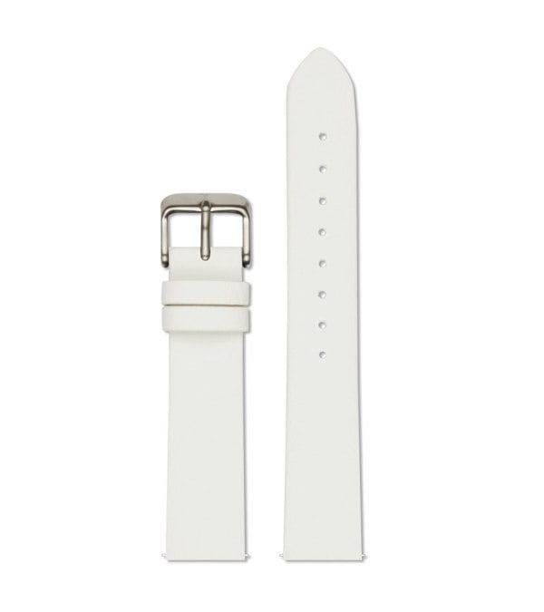 Votch Off white with brushed silver buckle | 18mm