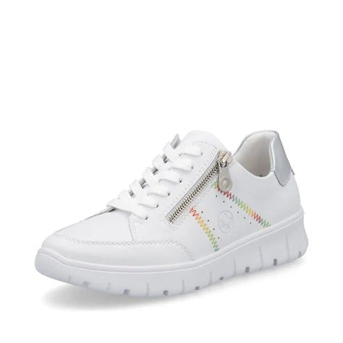 Rieker Womens Low Trainers - White (N1313-80)