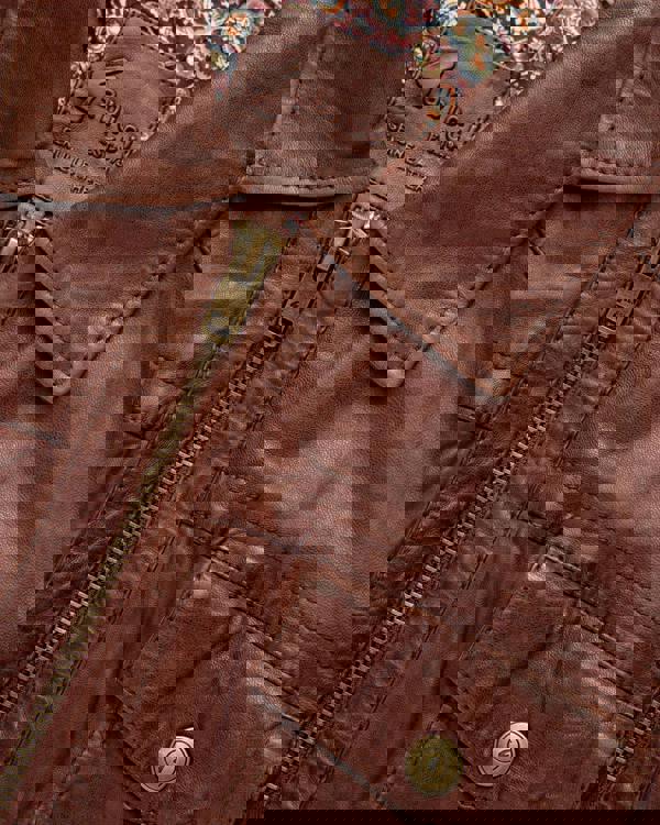 Gabicci AGABJ04 Leather Dean Western Jacket DESERT