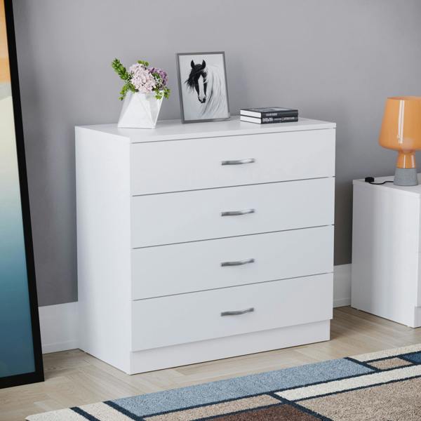 Vida Designs Riano 4 Drawer Chest, Black