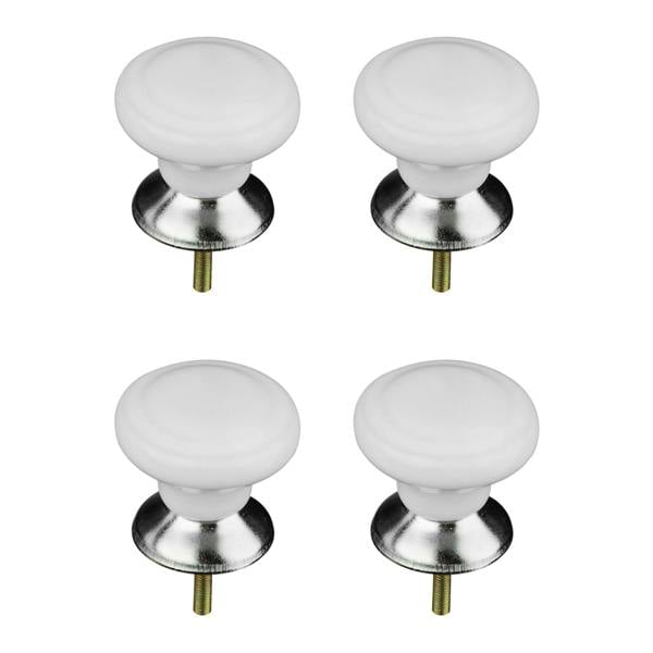 Set of 4 Classic Design Ceramic Drawer Knobs
