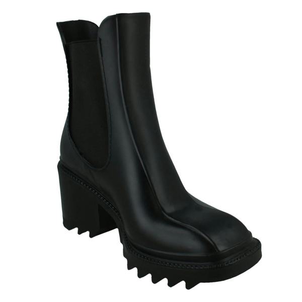 Spot On Ladies Spot On Chunky Heel Ankle Boots X1267