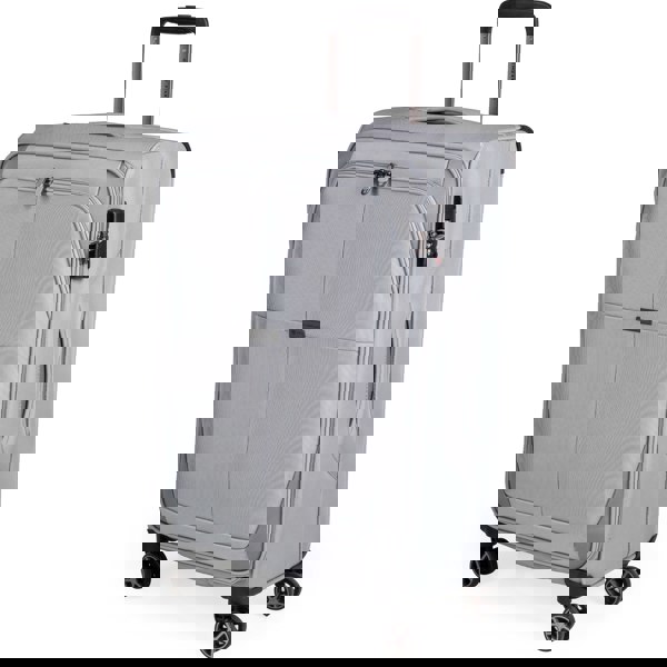 Gino Ferrari Omis Lightweight Soft Shell Suitcase with Wheels TSA Lock Hold Luggage