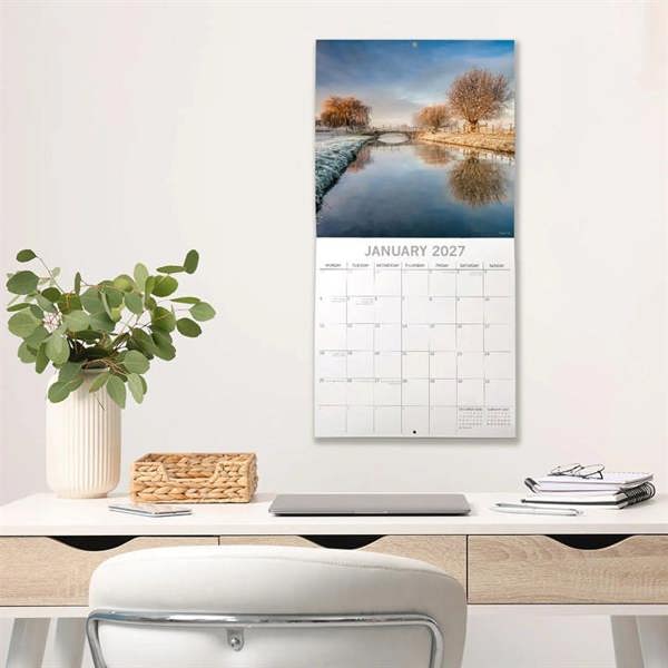 Hertfordshire Calendar 2027, Wall Calendars, Month To View, Travel, Gift