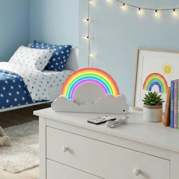 Garden Greatness Colour Glow Rainbow LED Cloud Night Light