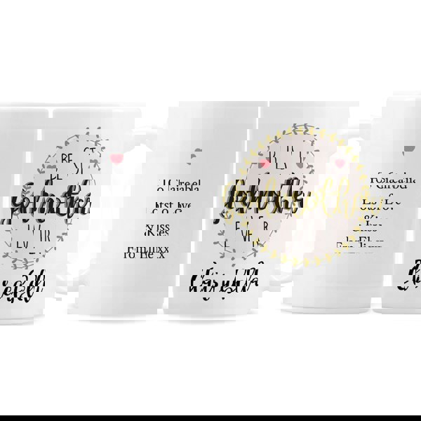 Personalised Memento Company Personalised 'Best Godmother' Mug