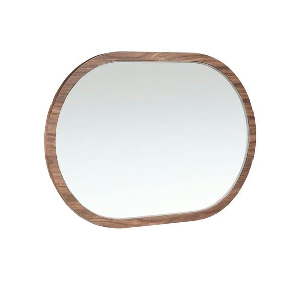 Angel Cerdá Oval Half Point walnut wall mirror 3295