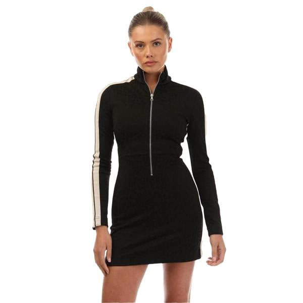 Palm Angels Womens/Ladies Leopard Jacquard Mini Dress - Black/White