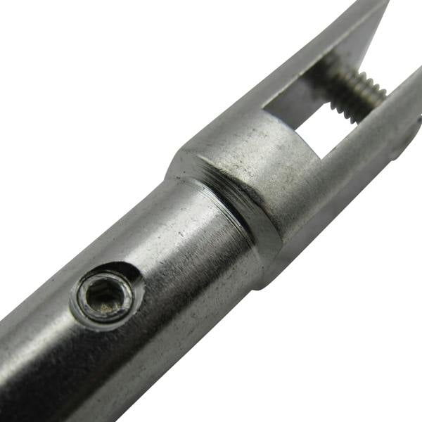 Stainless Steel Fork Terminal with Grub Screws 2MM - 4MM (Swageless Jaw Wire Rope Fitting)