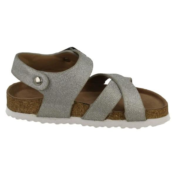 Spot On Girls Spot On Low X Strap Sandal With Buckle Strap H0363
