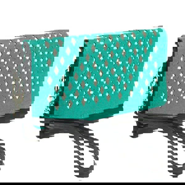 Eastern Counties Leather Nina Leather Purse - Black/Turquoise