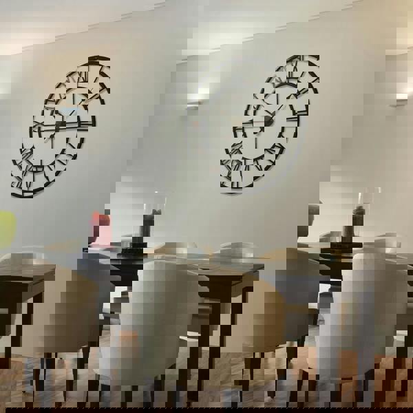 WALPLUS WC2063 - Roman No. Iron Wall Clock - 76 cm / 30 in